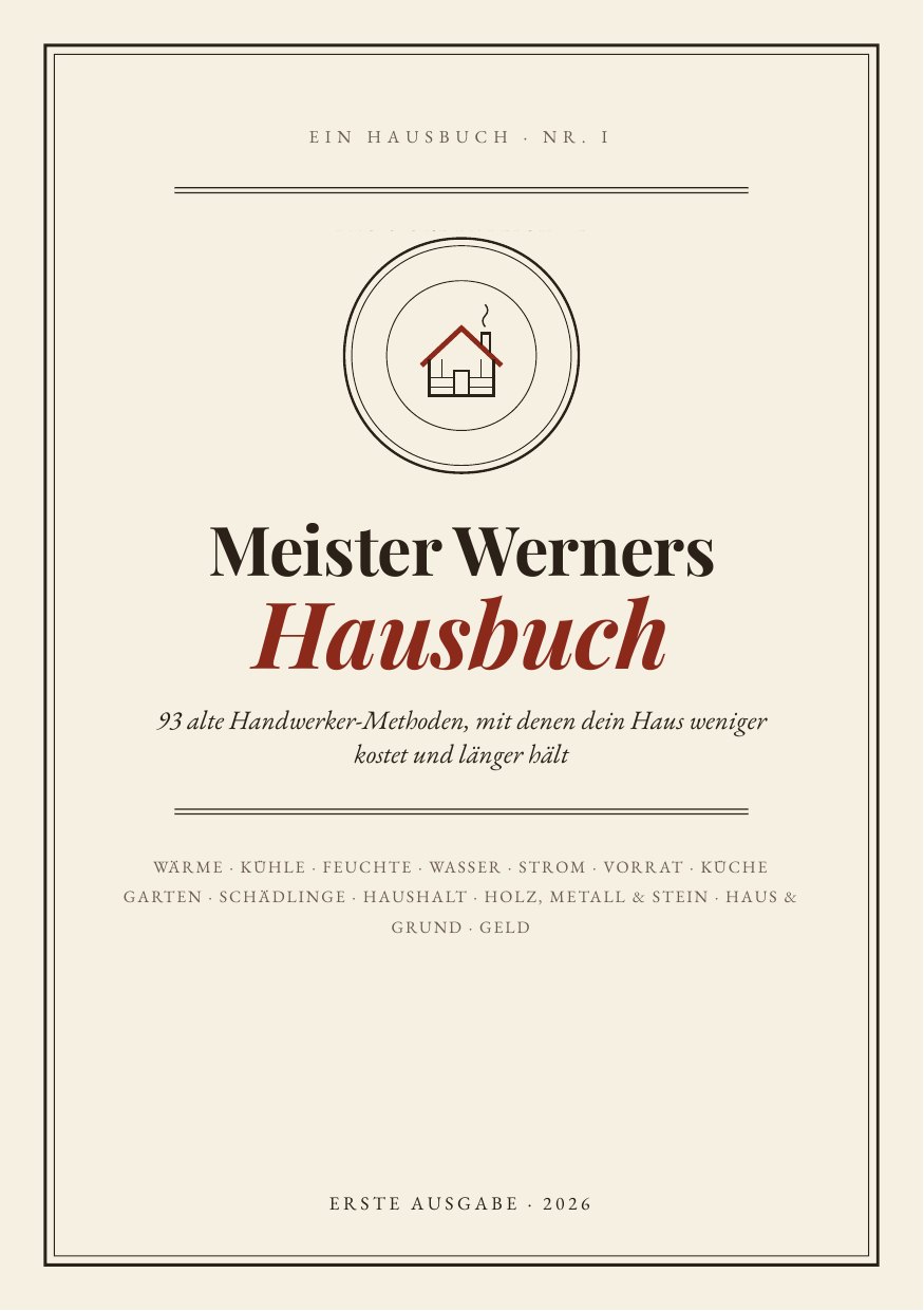 Umschlag: Meister Werners Hausbuch – 93 alte Handwerker-Methoden